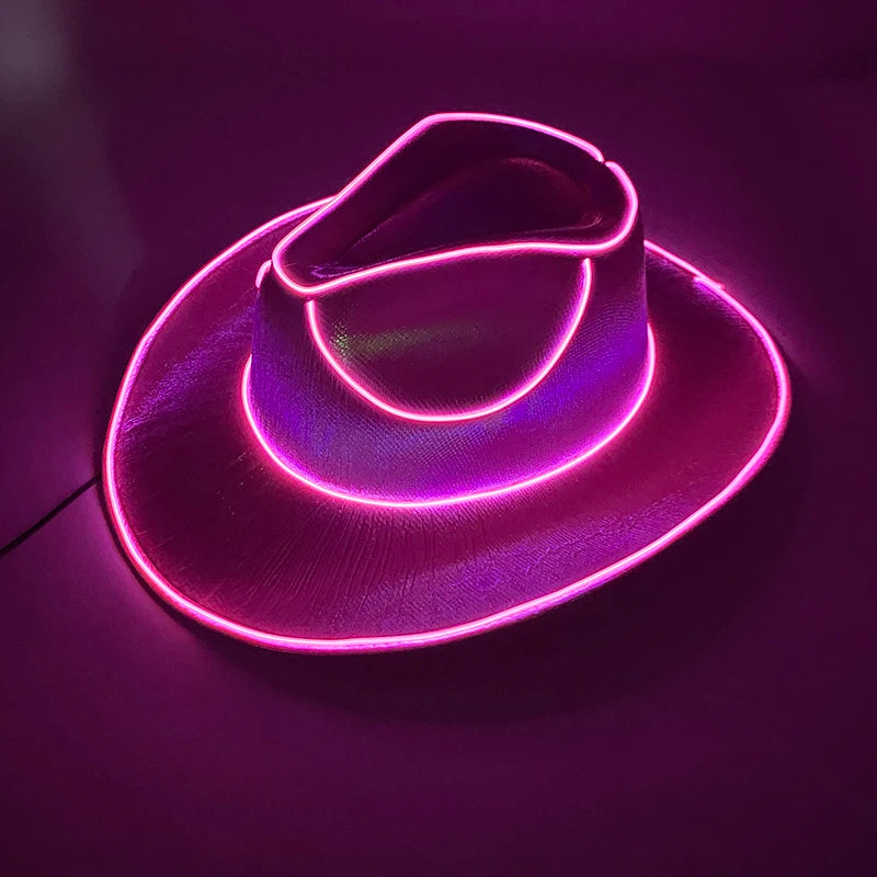LED-Lyst Western Cowboyhatt
