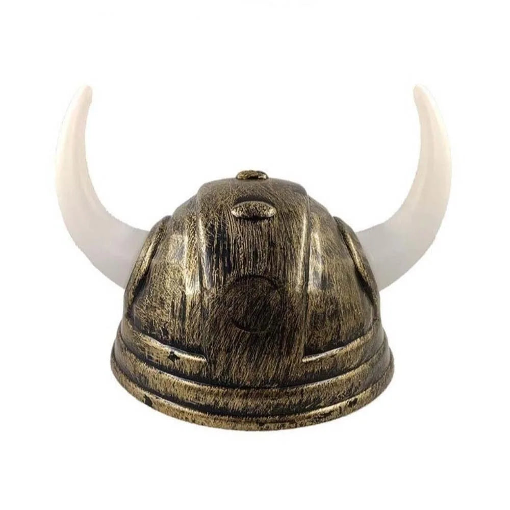Klassisk Vikinghjelm med Horn