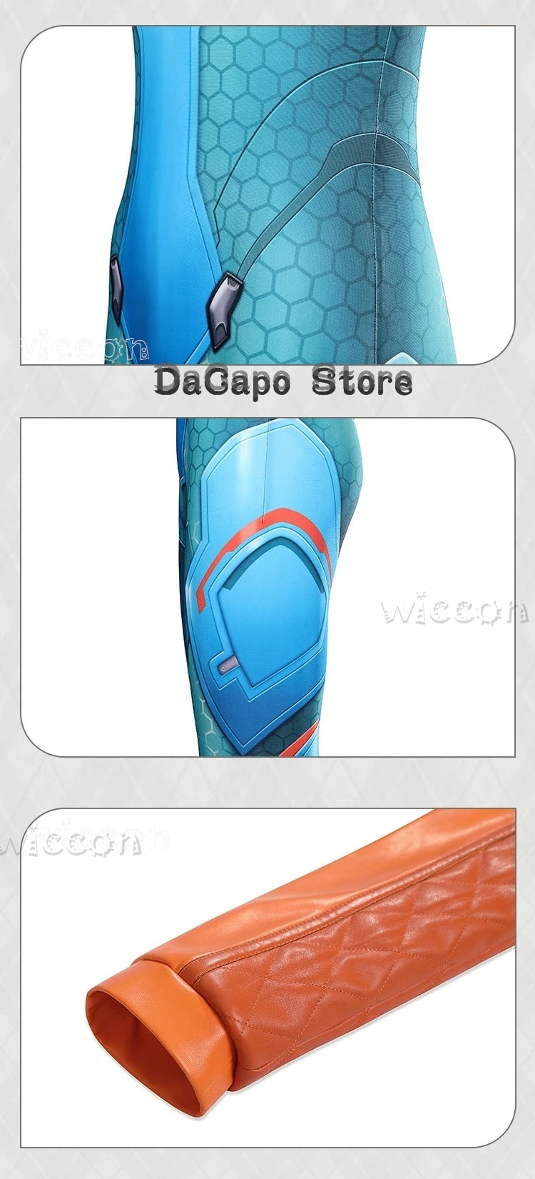 Overwatch 2 Juno Cosplay Kostyme & Parykk Komplett Sett
