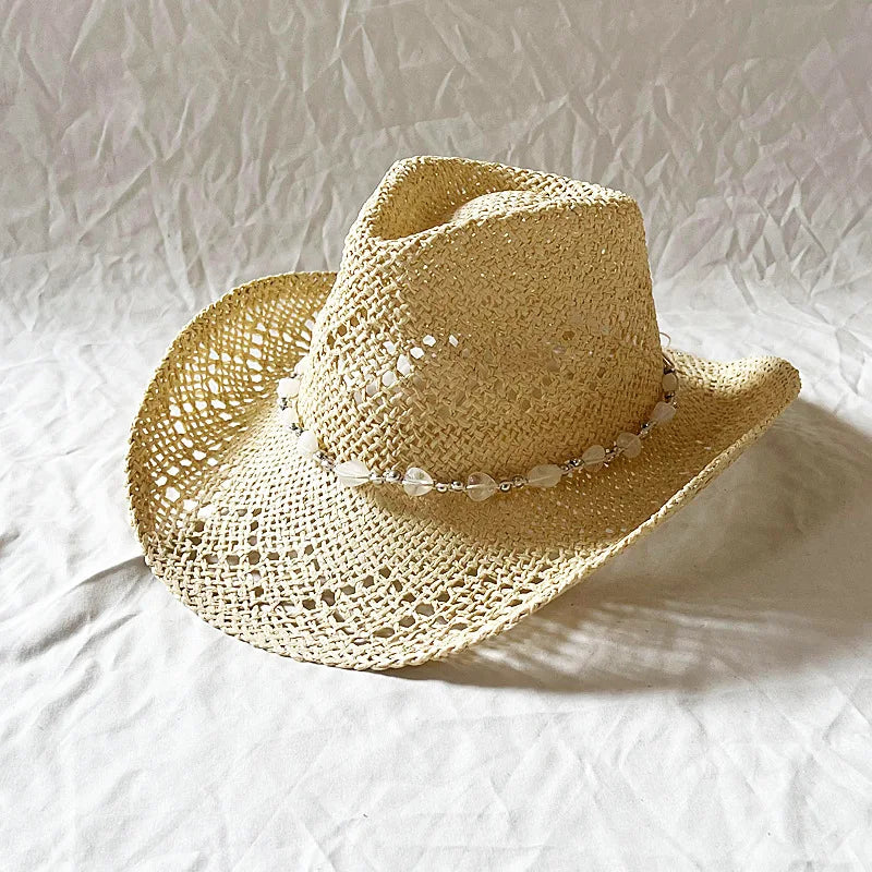Retro Strå-Cowboyhatt