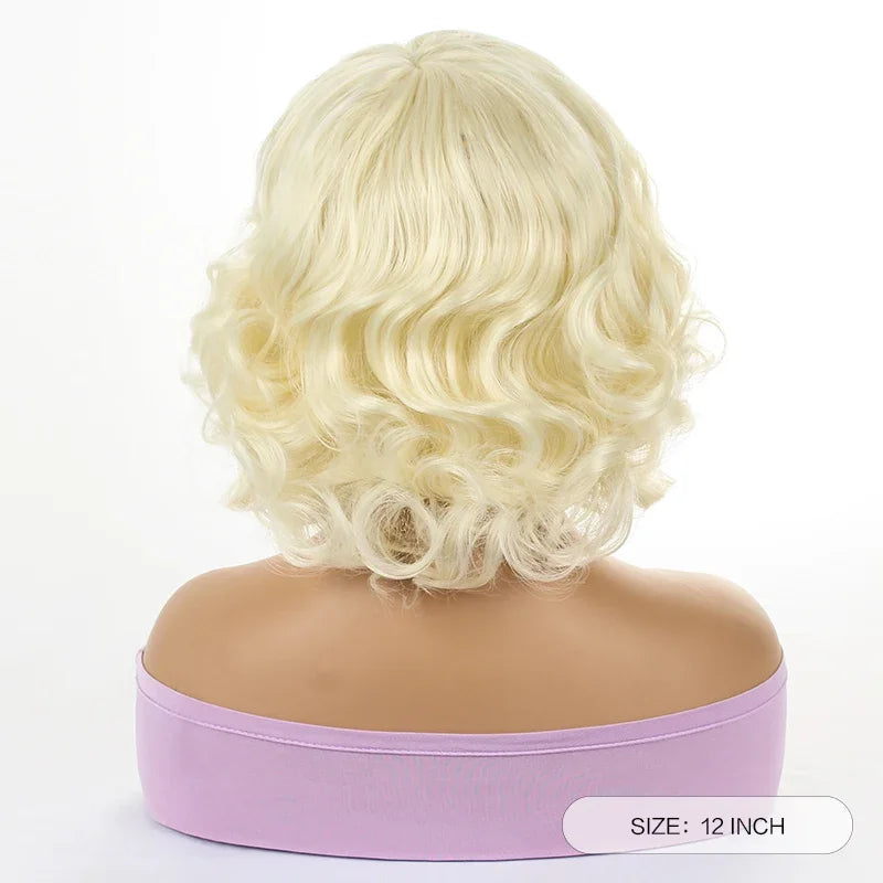 Marilyn Monroe Blond Krøllete Parykk