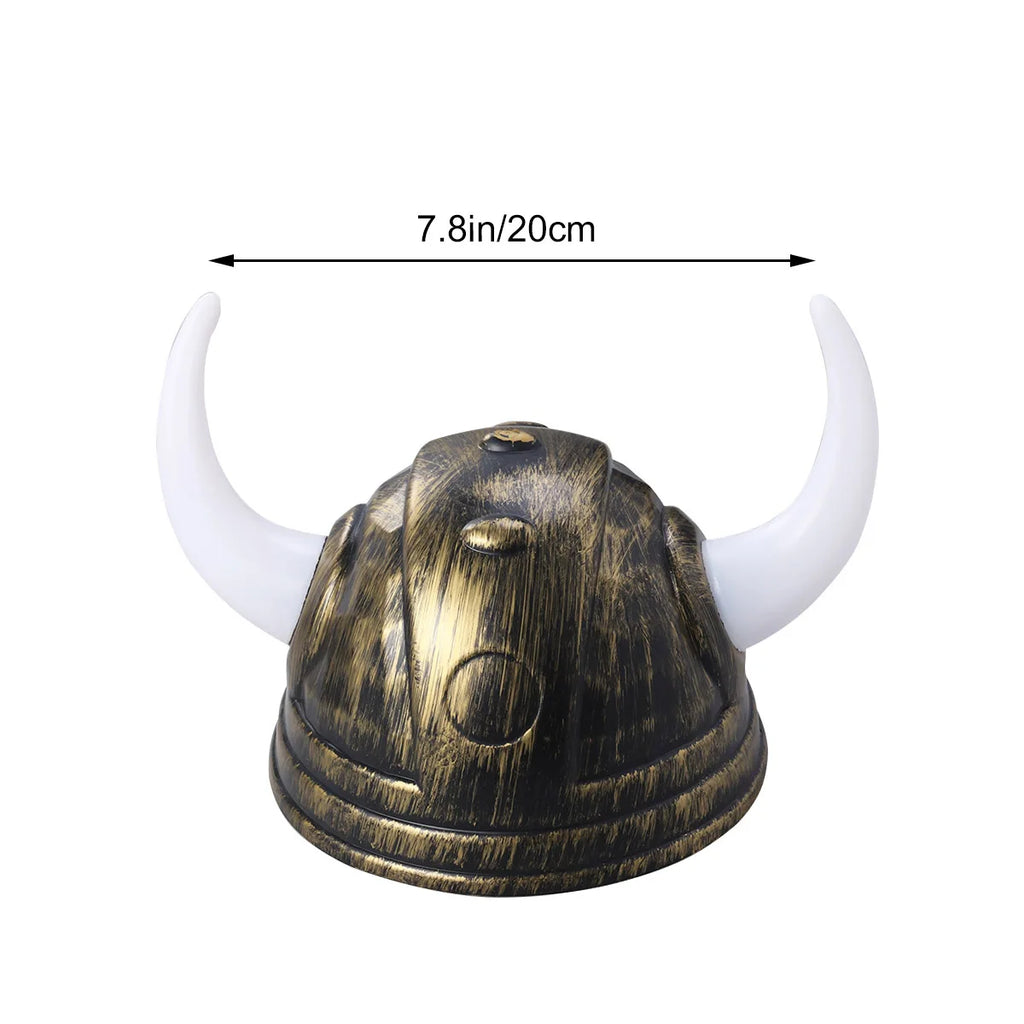 Klassisk Vikinghjelm med Horn