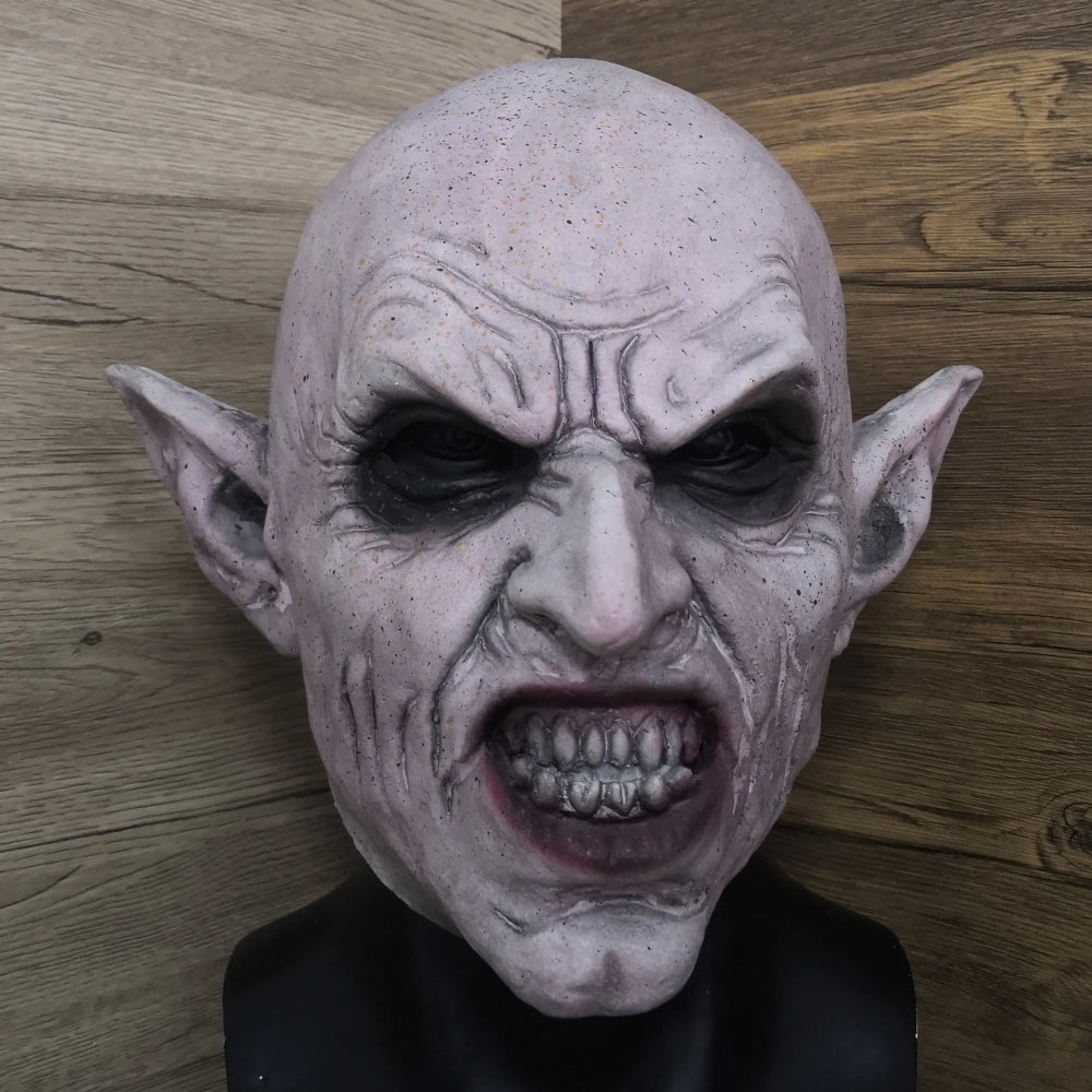 Nosferatu Grå Vampyr Lateksmaske