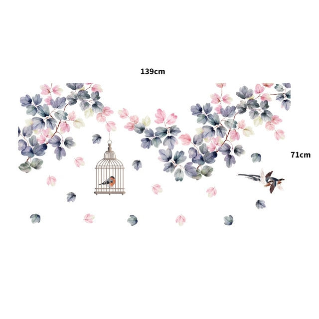 Veggdekor blomster