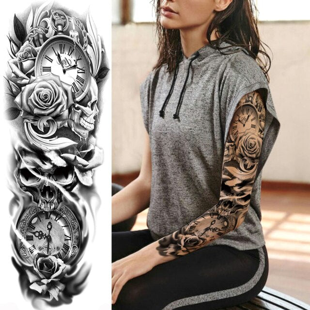 Midlertidig tatovering, hel arm