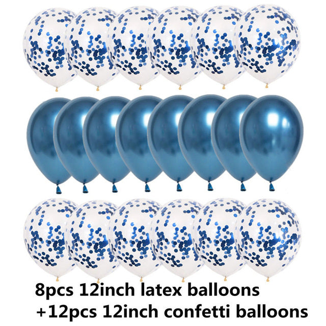 Ballonger, konfetti